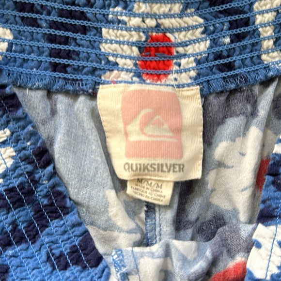 Quiksilver Blue Floral Wide Leg Pants - Picture 4 of 4